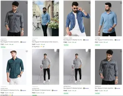 Denim Shirts at minimum 79% Discount