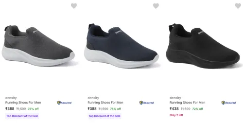 Image of Density Men’s Sports Shoes at minimum 70% Discount