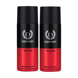 Denver Black code Blaze Deodorant For Men - 150 ML Each Pack of 2