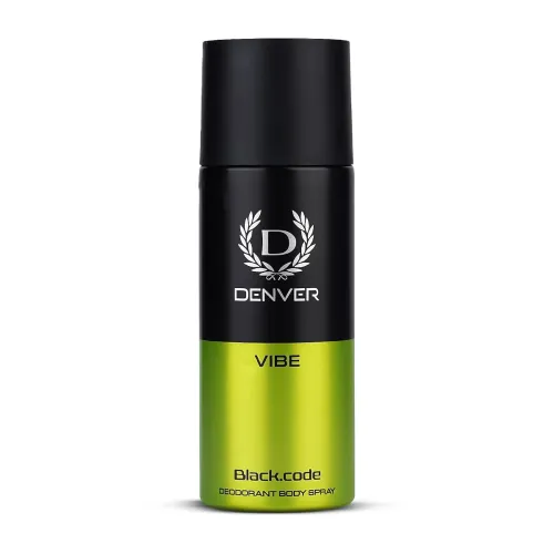 Image of Denver Black.Code Vibe Deodorant For Men -150 ML | Long Lasting Deodorant