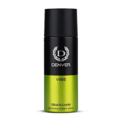 Denver Black.Code Vibe Deodorant For Men -150 ML | Long Lasting Deodorant