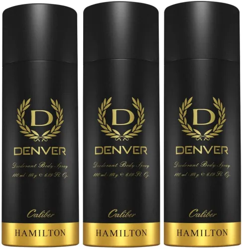 Image of DENVER Caliber Deodorant Spray For Men (540 ml, Pack of 3)