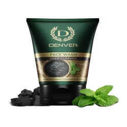  Denver Deep Cleanse Face Wash with Activated Charcoal & Mint - 100g