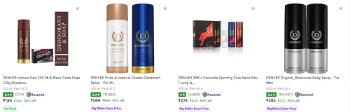 Image of Denver Deodorants upto 58% Discount
