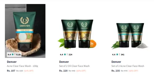 Image of Denver Facewash Minimum 50% Discount