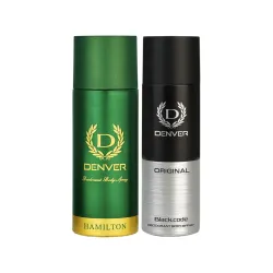 DENVER Hamilton & Black Code Deodorant For Men (Combo of 2)