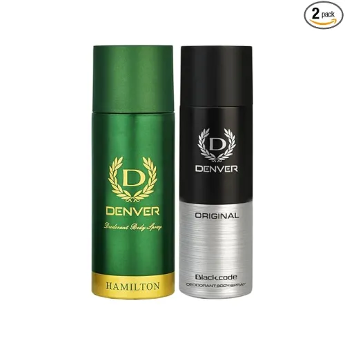 Image of Denver Hamilton & Black Code Deodorant for Men 150ml * Pack of 2