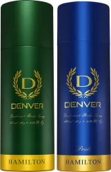 DENVER Hamilton & Pride Combo Deodorant Spray Pack of 2