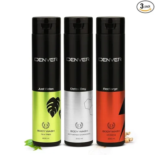 Image of DENVER Just Relax + Detox Day + Recharge BodyWash - 200ML Each Pack of 3