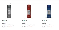  Denver Man of Steel Drill Deodorant Body Spray starting price @ ₹101