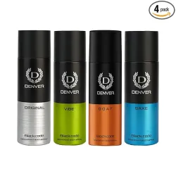 Denver Original Goat Deodorant For Men 150ML Each (Pack of 4)