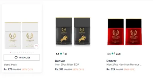 Image of Denver Perfume Minimum 60% Discount