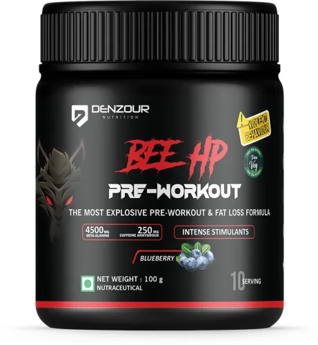 Image of DENZOUR NUTRITION Bee-Hp Pre-Workout (100 g, Blueberry)
