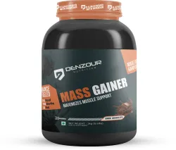 DENZOUR NUTRITION High Protein Weight Gainers (3 kg, Dark Chocolate)