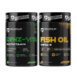Denzour Nutrition Multivitamin + Omega 3 Combo (60+60)
