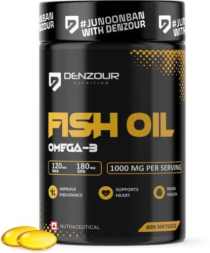 Image of DENZOUR NUTRITION Omega-3 Fish Oil 1000mg, 60 Capsules
