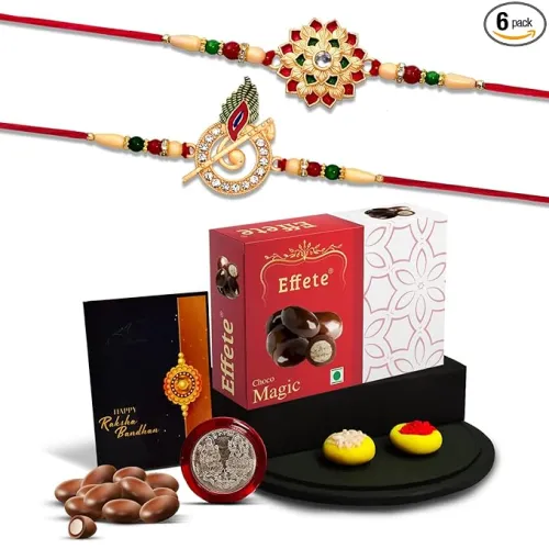 Image of DeoDap Chocolate with Rakhi Combo 