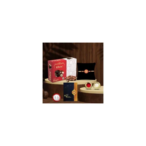 Image of DeoDap Chocolate with Rakhi Set 