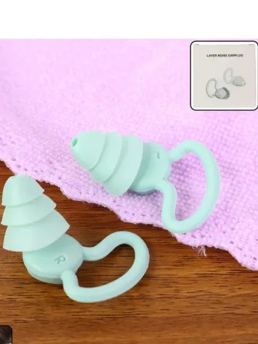 Image of DeoDap Multicolors Silicone Noise Reduction Earplugs
