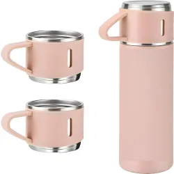 DeoDap Pink Stainless Steel Sipper Flask (500ml)