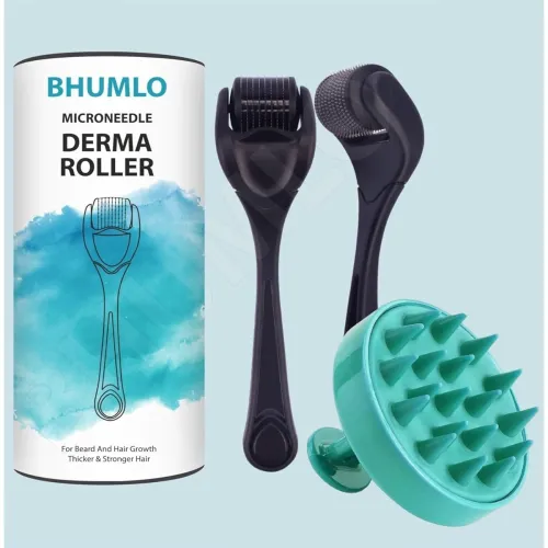 Image of Derma Roller 0.25mm Titanium 540 Needles for Beard, Hair & Face