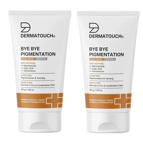 Image of DERMATOUCH Bye Bye Pigmentation Face Wash | Anti Pigmentation Face Wash for Men and Women with Niacinamide, Kojic Acid, 