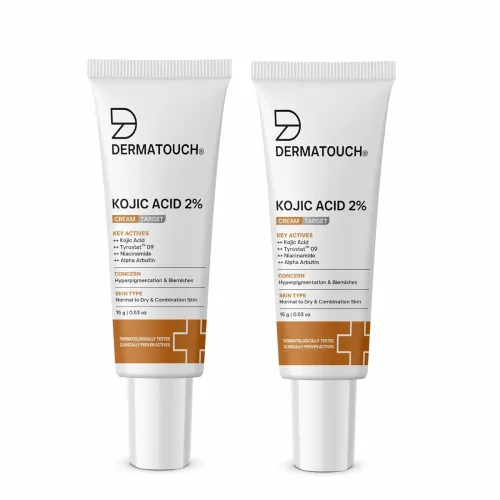 Image of DERMATOUCH Kojic Acid 2% Brightening Cream 15g (Pack of 2)