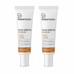 DERMATOUCH Kojic Acid 2% Brightening Cream with Niacinamide & Tyrostat | For Pigmentation, Blemishes, Dark Spots & Hyperpigmentation | Non-Greasy | Dermatologist Tested | 30g (Pack of 2)