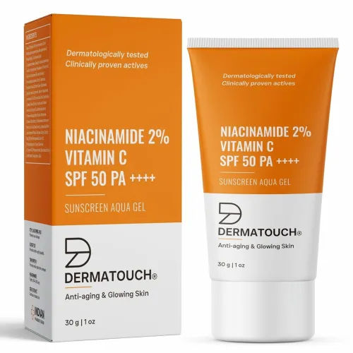 Image of Dermatouch Niacinamide Vitamin C SPF 50+ Sunscreen (30g)