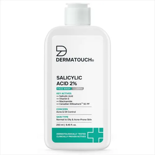 Image of Dermatouch Salicylic Acid 2% | For Acne & Oil Control| 250ml Face Wash (250 ml)