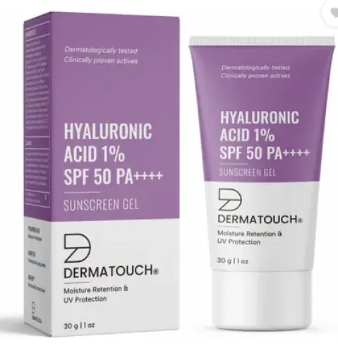 Image of Dermatouch SPF 50 PA++++ Hyaluronic Acid 1% Sunscreen (30g)