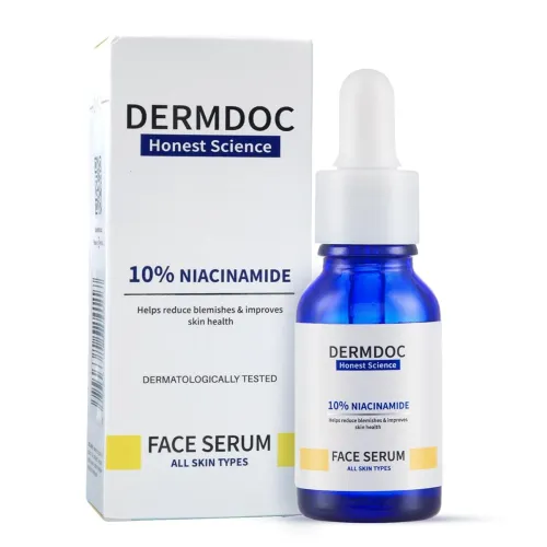 Image of DermDoc by Purplle 10% Niacinamide Face Serum (30ml) | skin radiance face serum, niacinamide serum