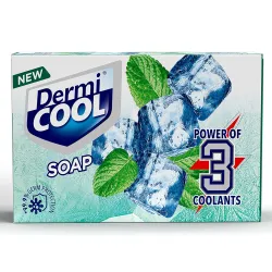 Dermicool Soap With The Power Of 3 Coolants - Camphor, Menthol, Thyme Oil | 99.9% Germ Protection | 125 GM Each | Pack o