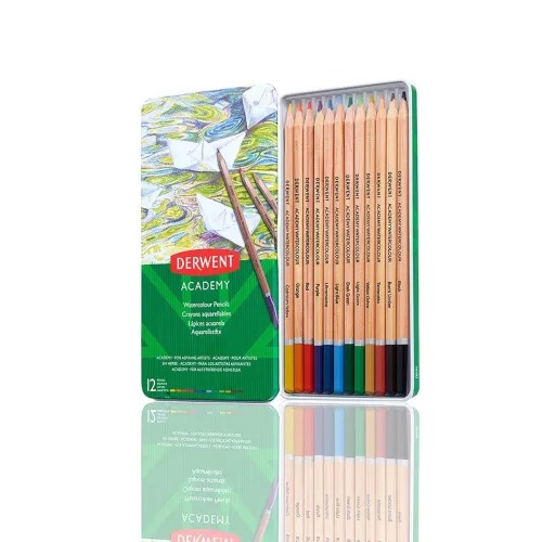 Image of Derwent Academy Watercolour Pencils Tin