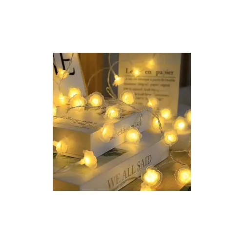 Image of Desidiya® 14 LED Rose String Lights Warm White 3 Meter