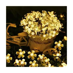 Desidiya® 16 Flower LED Curtain String Window Lights Indoor Outdoor Decoration for Diwali