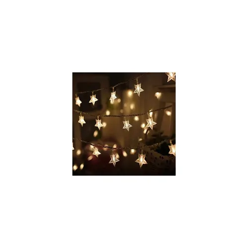 Image of Desidiya® 16 Star String LED Lights 3 Meter Warm White