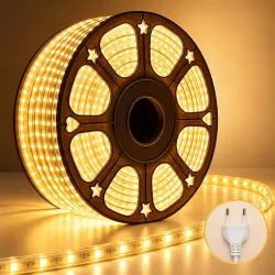 Desidiya 20 Meter LED Rope Light Warm White for Diwali Decoration