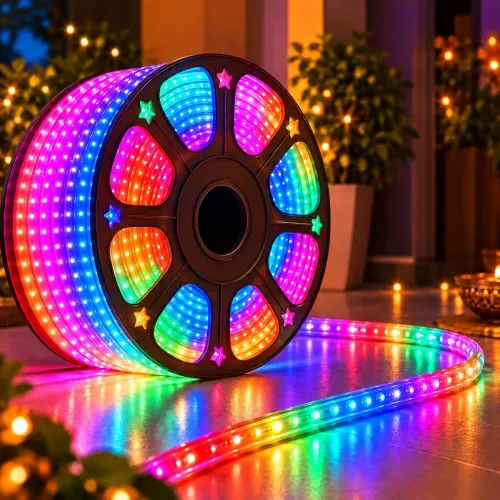 Image of Desidiya 20 Metre Multicolour LED Rope Light for Diwali Decoration