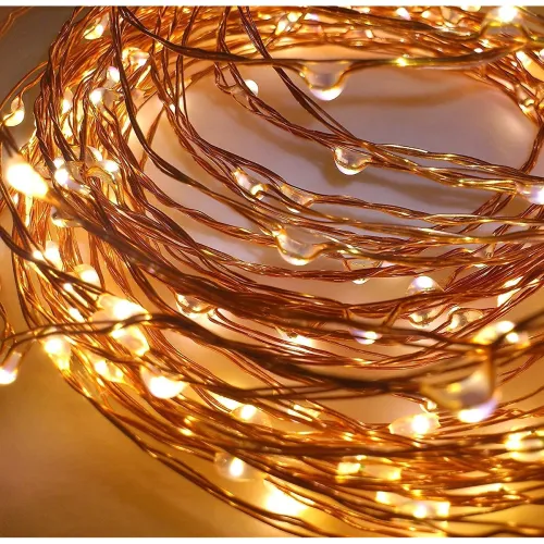 Image of Desidiya 3AA Battery Powered Copper String Decorative LED Fairy Lights Warm
