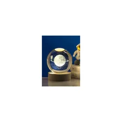 Desidiya Big Moon Fairy 3D Crystal Ball Night Light