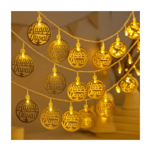 Image of Desidiya 3M Happy Diwali Golden LED Lights