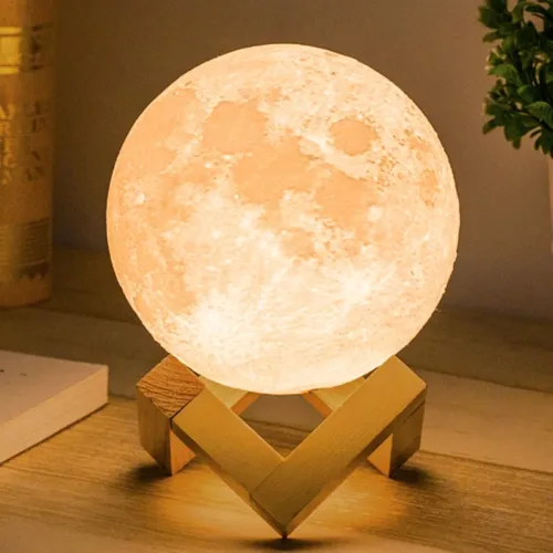 Image of Desidiya 7-Color 3D Moon Lamp Night Light