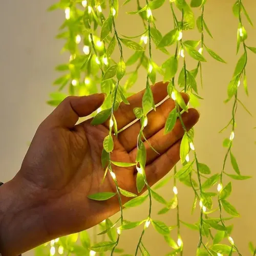 Image of DesiDiya ®Artificial Leaf Curtain LED String Light