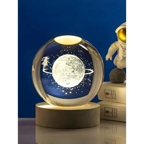 Image of Desidiya Big Moon Fairy 3D Crystal Ball Night 