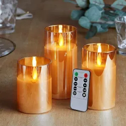Desidiya Flameless LED Candles Light with Remote Control and Timer