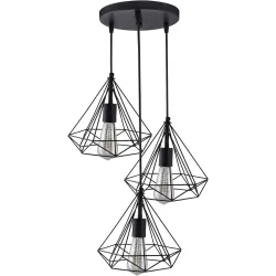 Desidiya Geometric 3-Light Pendant Ceiling Lamp