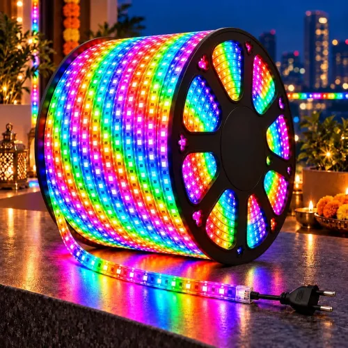 Image of Desidiya LED Rope Light 100 Meter Multicolor | Decorative Lighting for Diwali