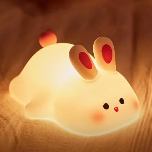 Image of Desidiya Big Face Rabbit Night Light for Kids 3 Brightness Modes