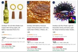 Desidiya Seasonal Indoor String Lights at minimum 97% Discount